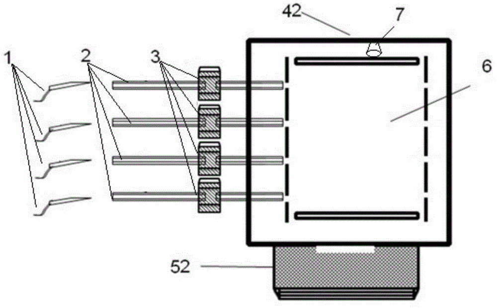 Ion sample introduction method and multi-channel array ion trap mass spectrum system