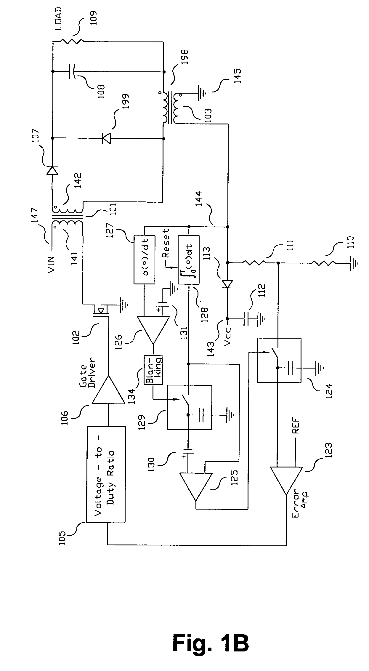 Switching power converter and method of controlling output voltage thereof using predictive sensing of magnetic flux