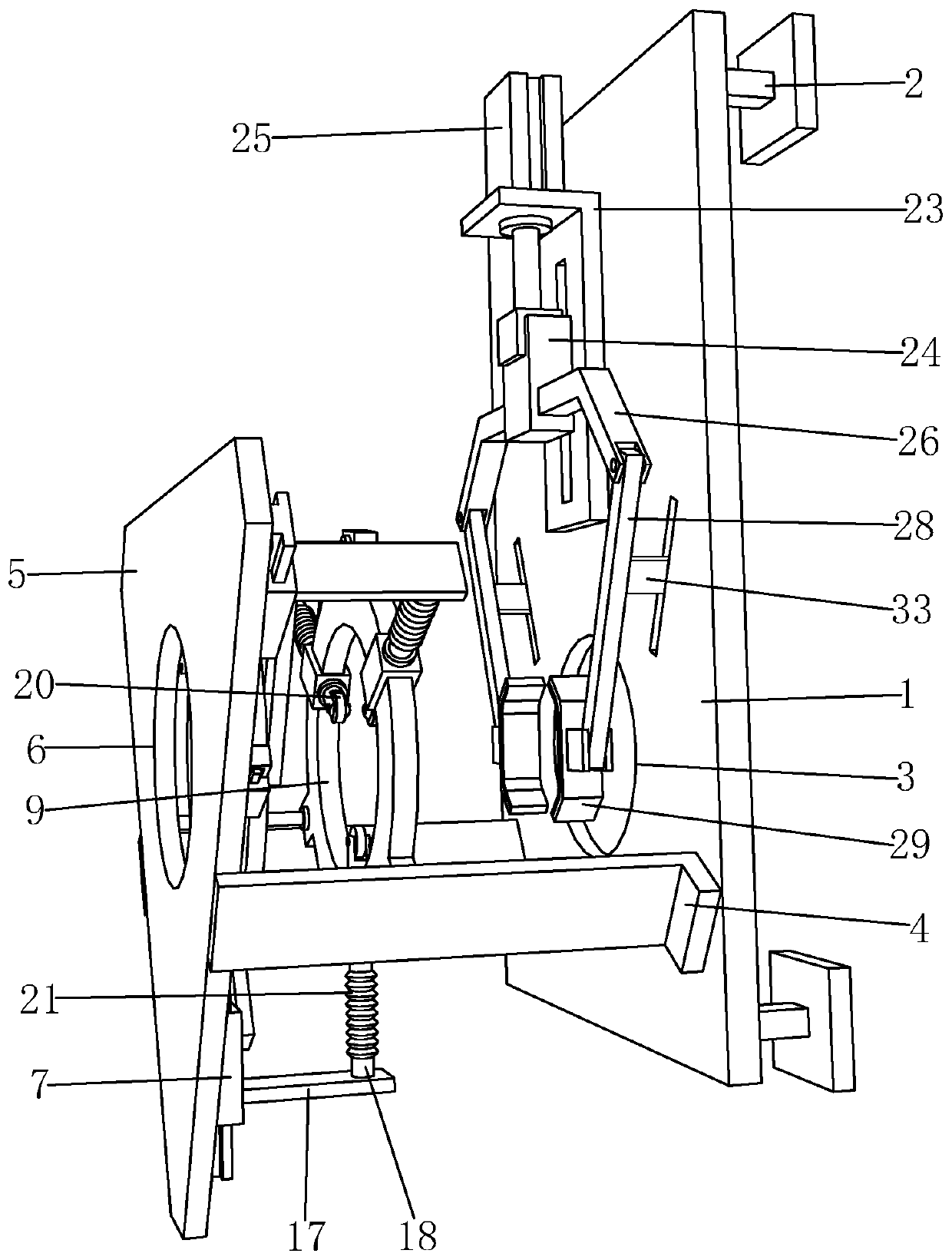 Clamping platform for hardware pipe machining