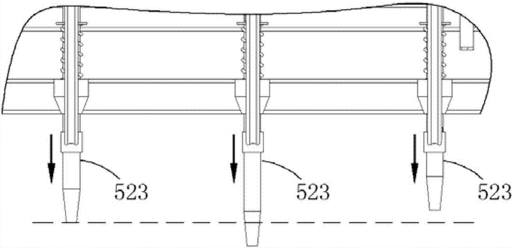 Compound spot planting mechanism