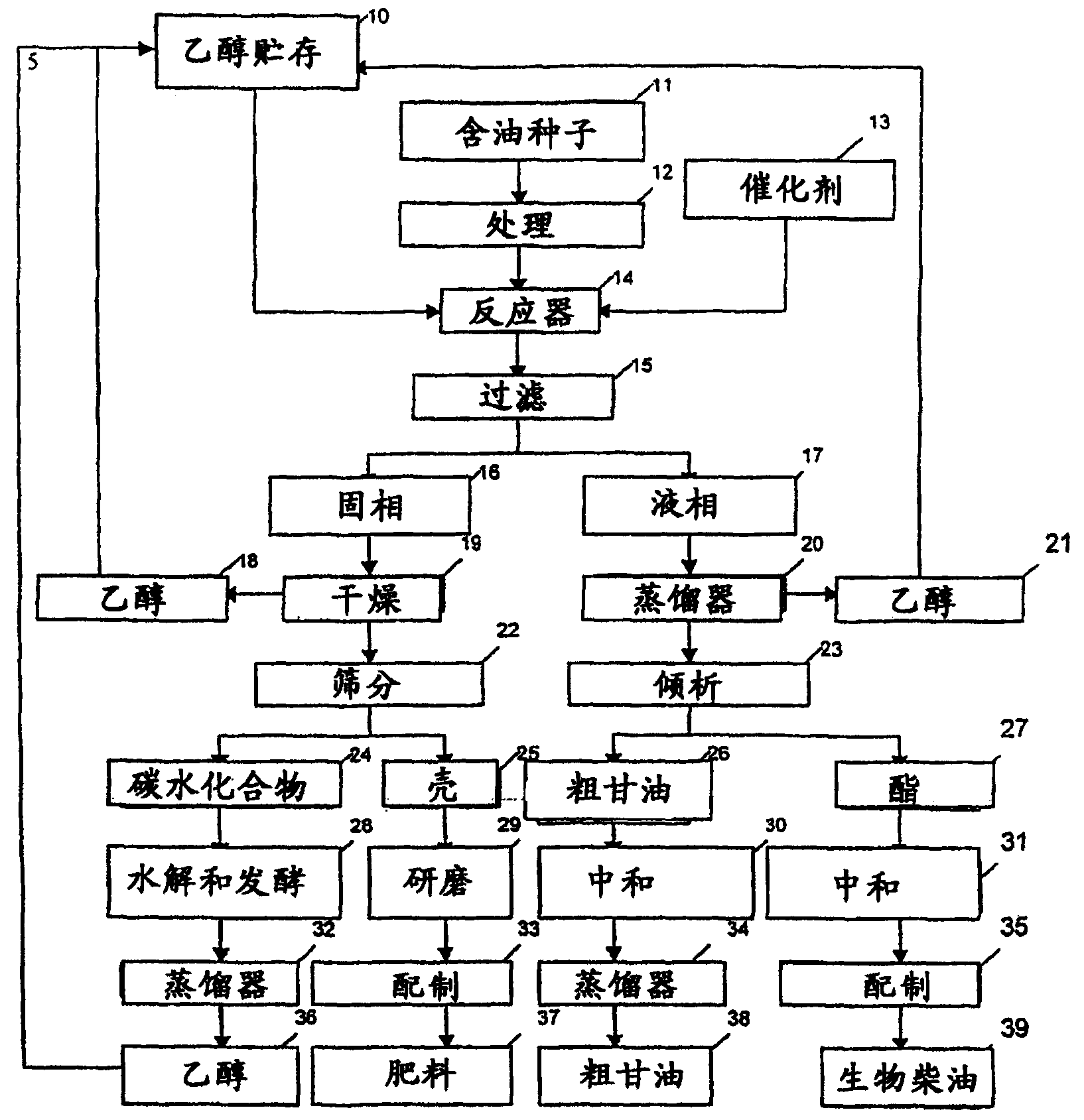 Process for producing biodiesel