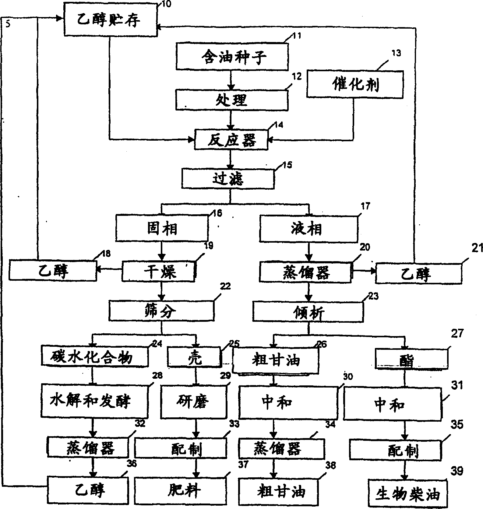 Process for producing biodiesel