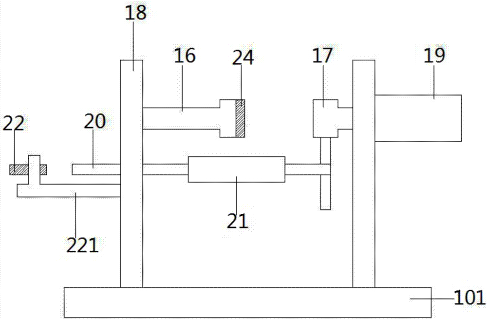 Punching device for LED lamp production