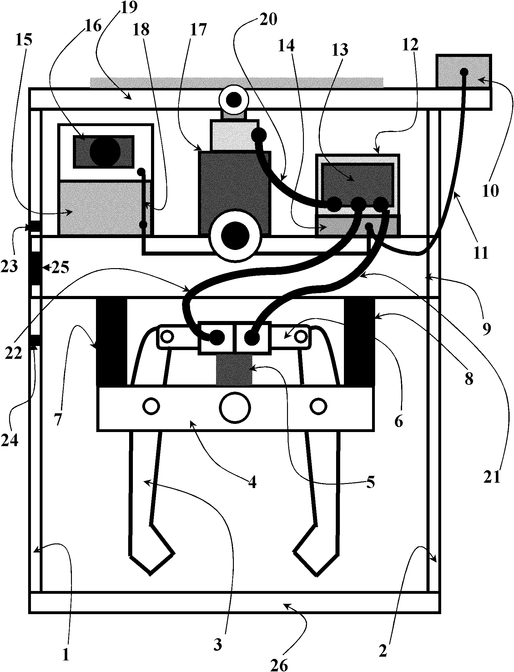 Small-size hydraulic automatic tamping machine and intelligent control method