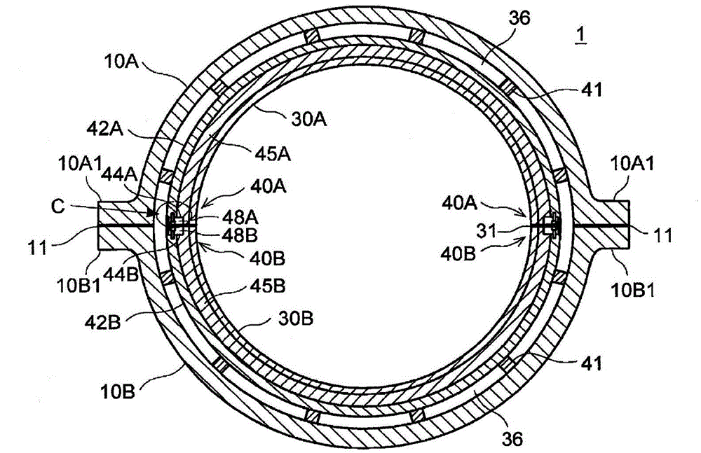 Axial flow exhaust turbine