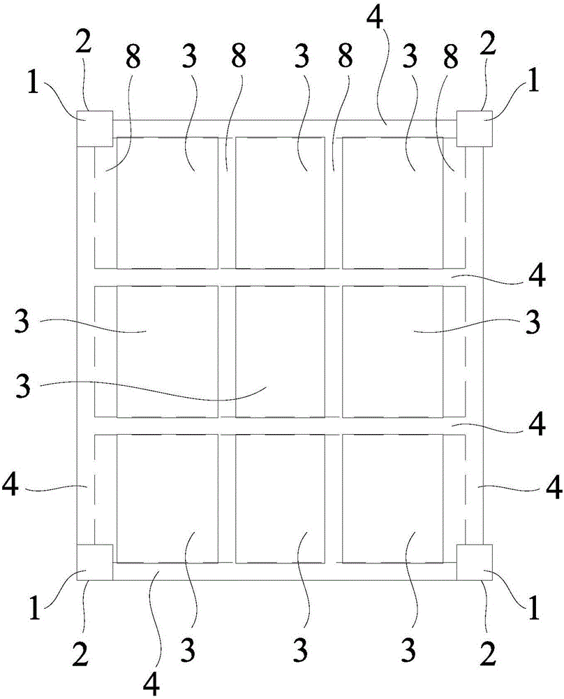 Assembly type laminated slab installing and locating method