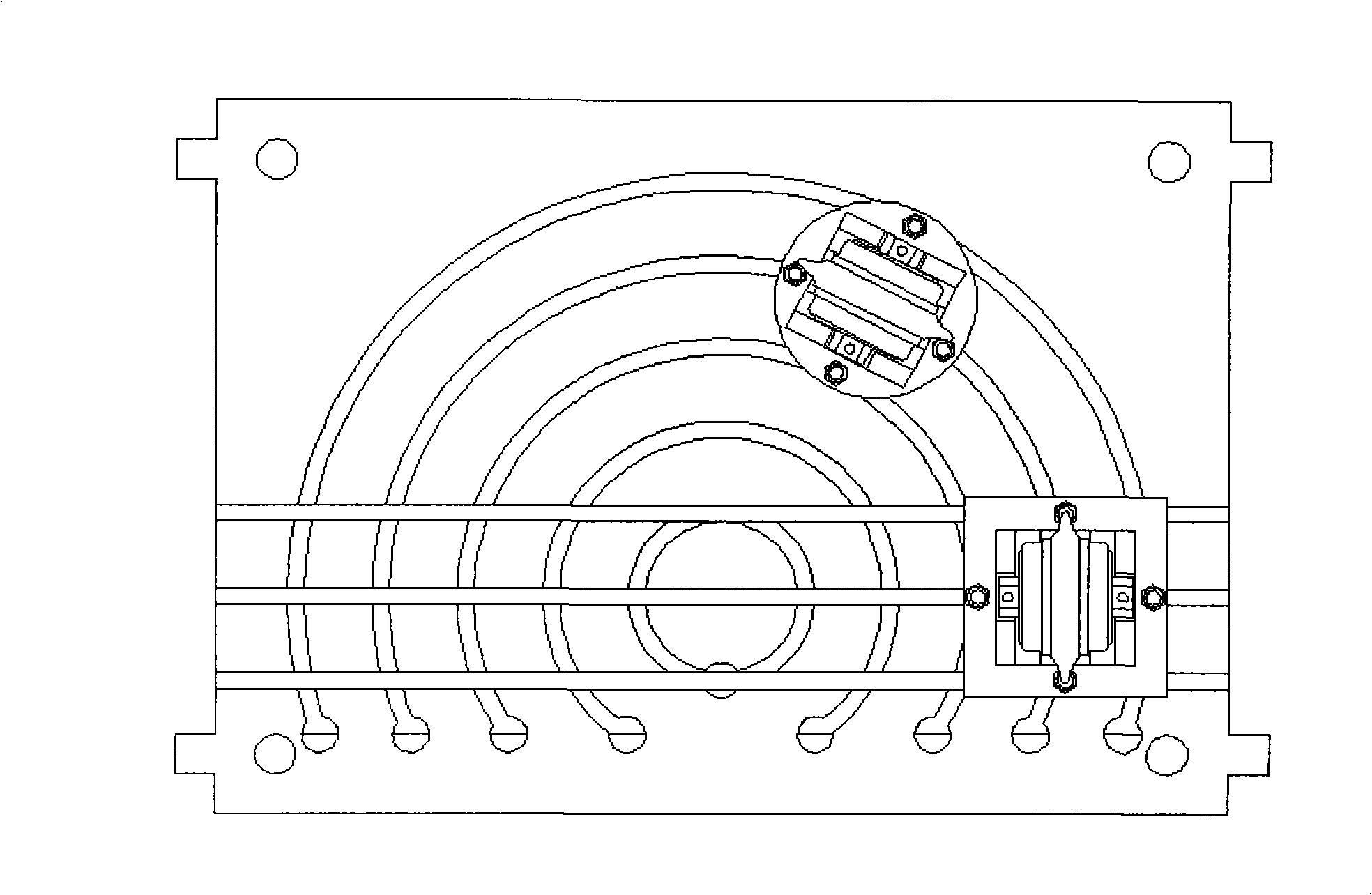 Tool bit rock breaking mechanism and abrasion tester