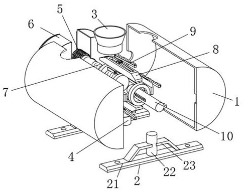 Efficient stirring bin with inner wall residue scraping structure for feed production