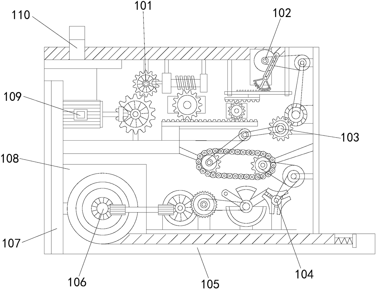 Large truck intelligent rain sheltering device