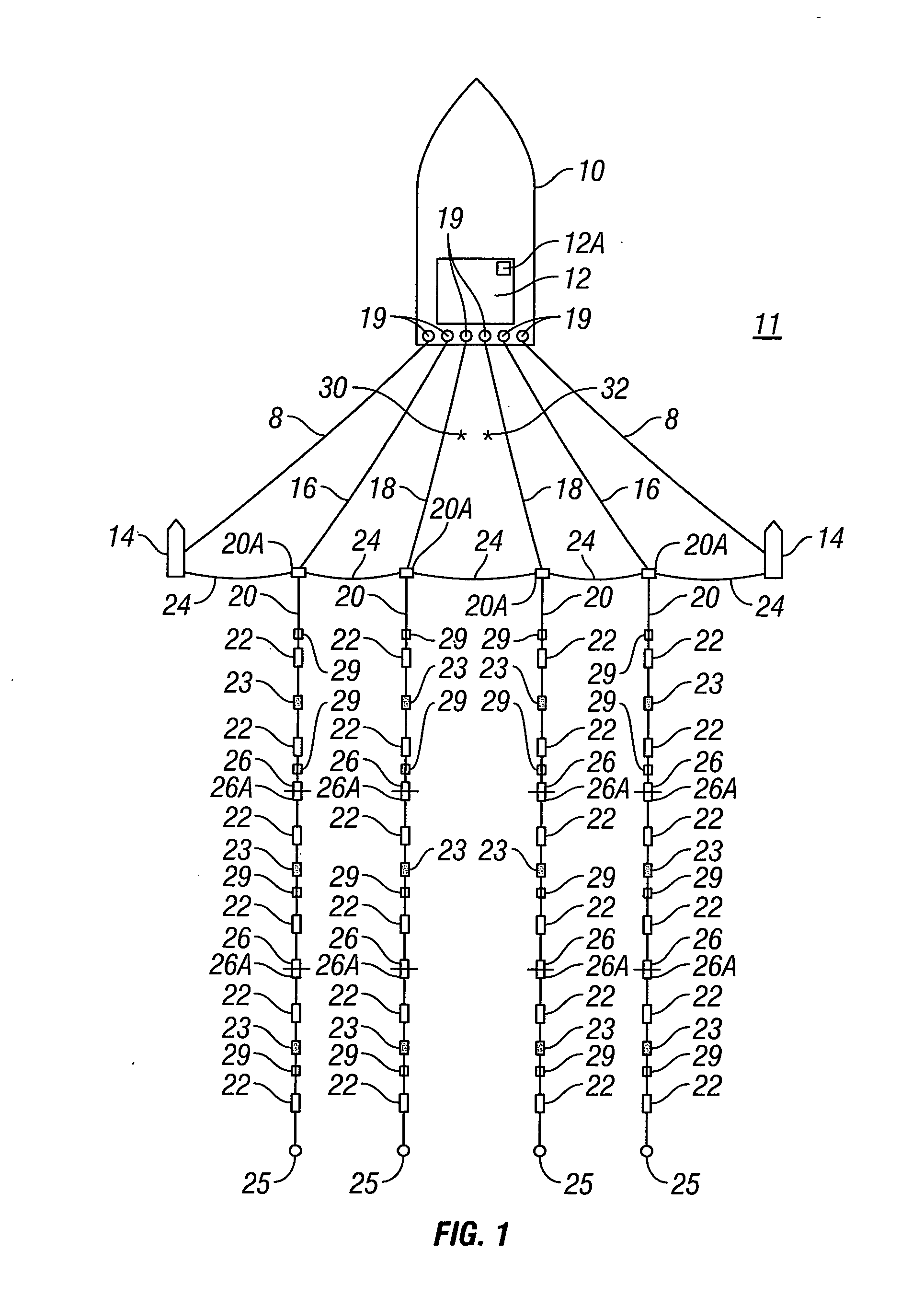 Method for seismic surveying using wider lateral spacing between sources to improve efficiency