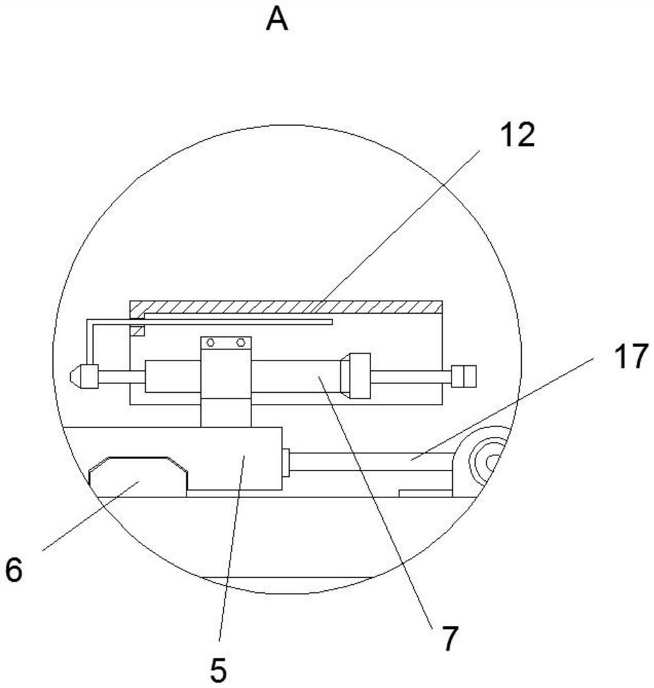 A spot welding machine with automatic blanking structure