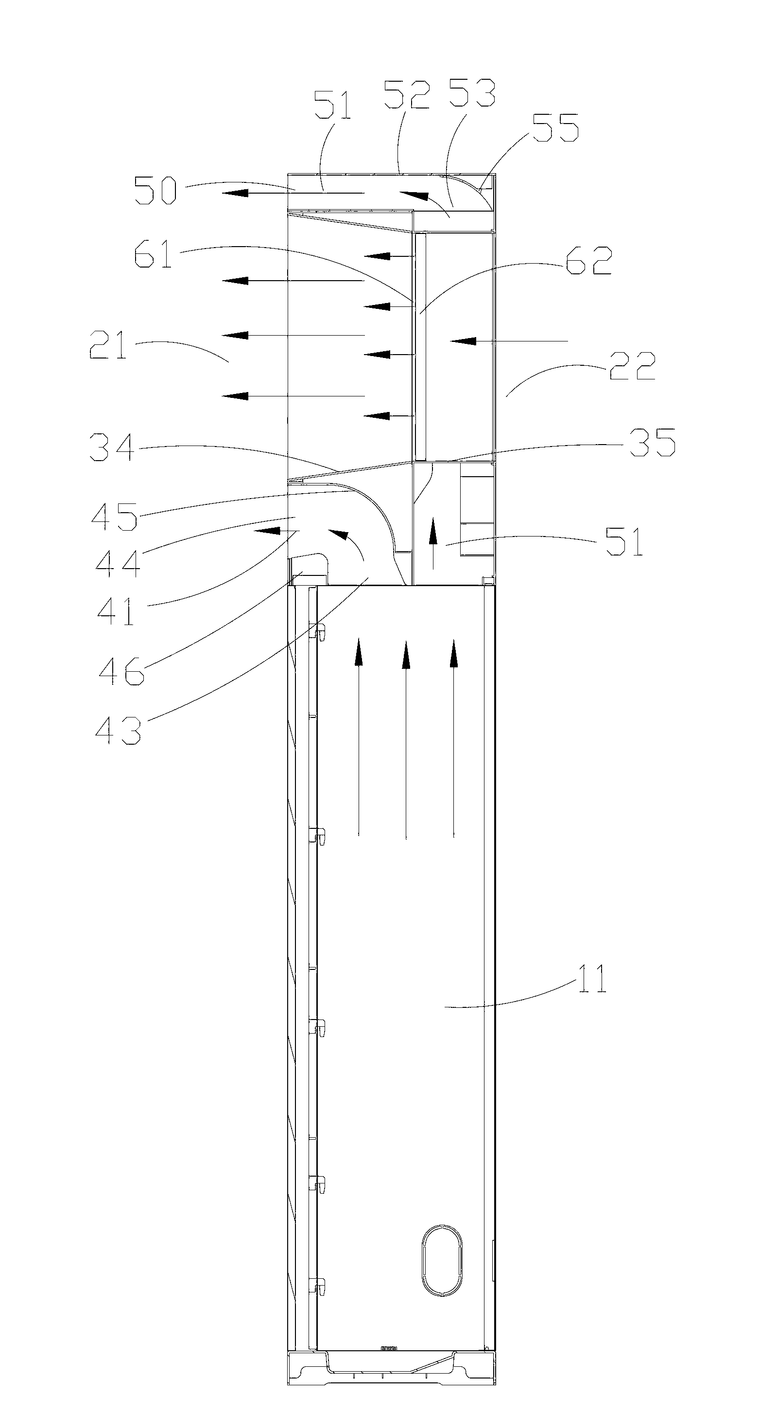 Floor type air-conditioner indoor unit