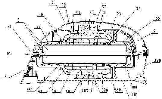 Working and use method of high efficiency roasting pan