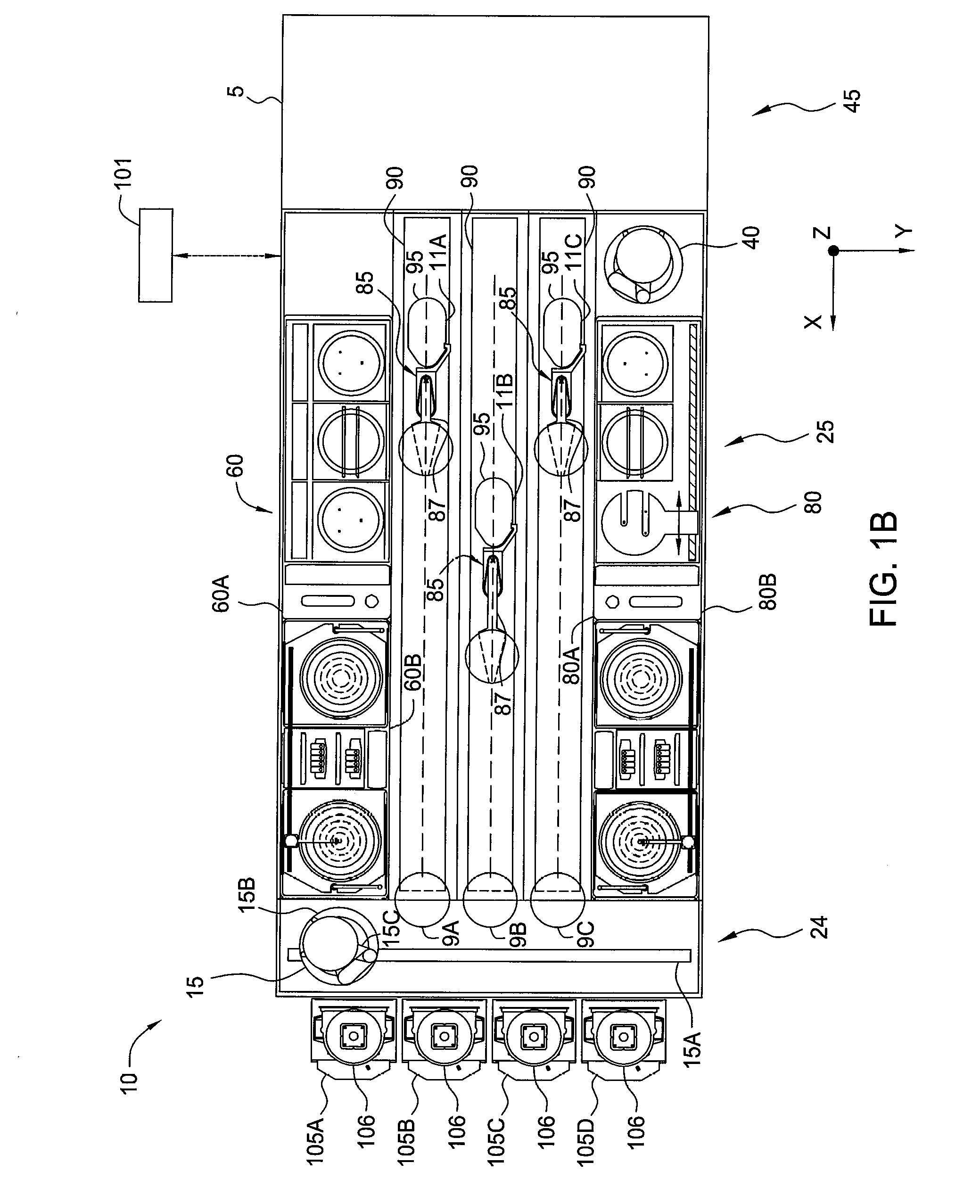 Substrate processing sequence in a cartesian robot cluster tool