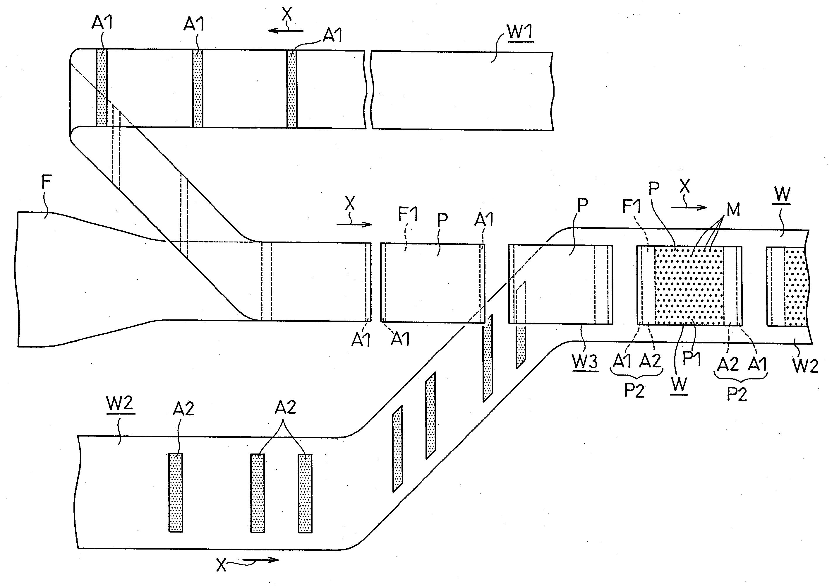 Method for producing disposable worn article