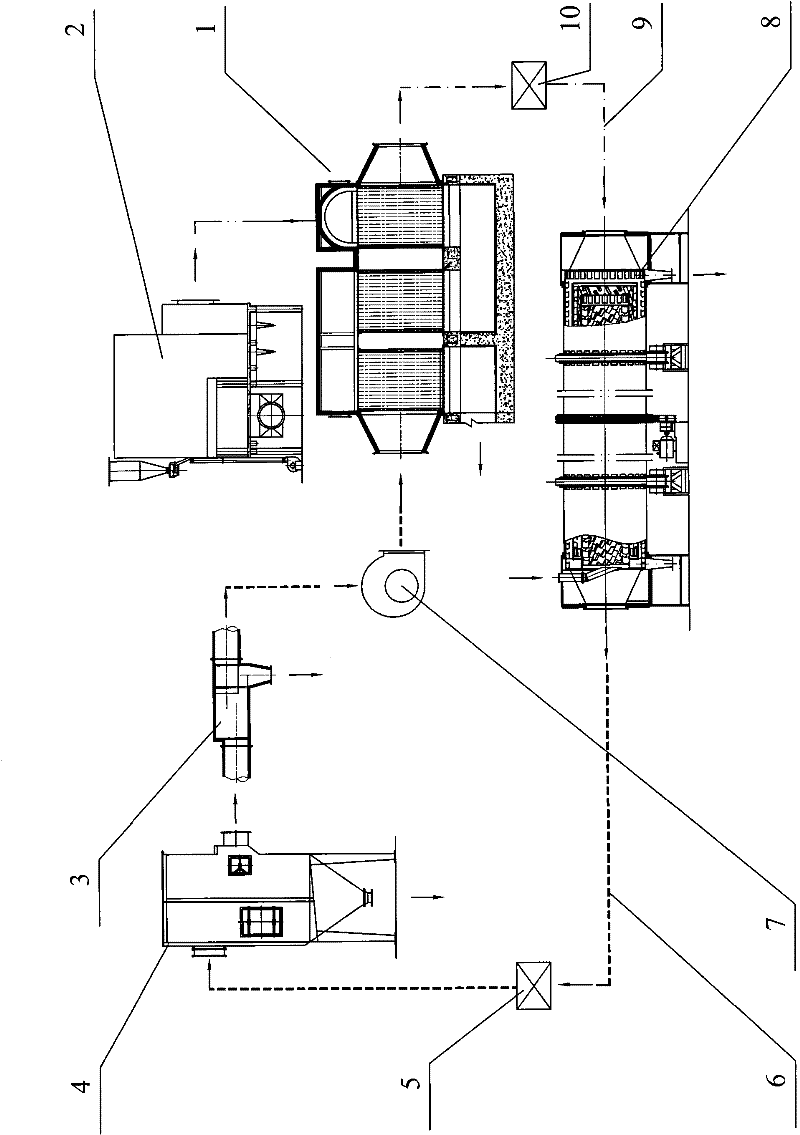 Lignite-drying and quality-improving process for preparing superheated steam from waste heat steam