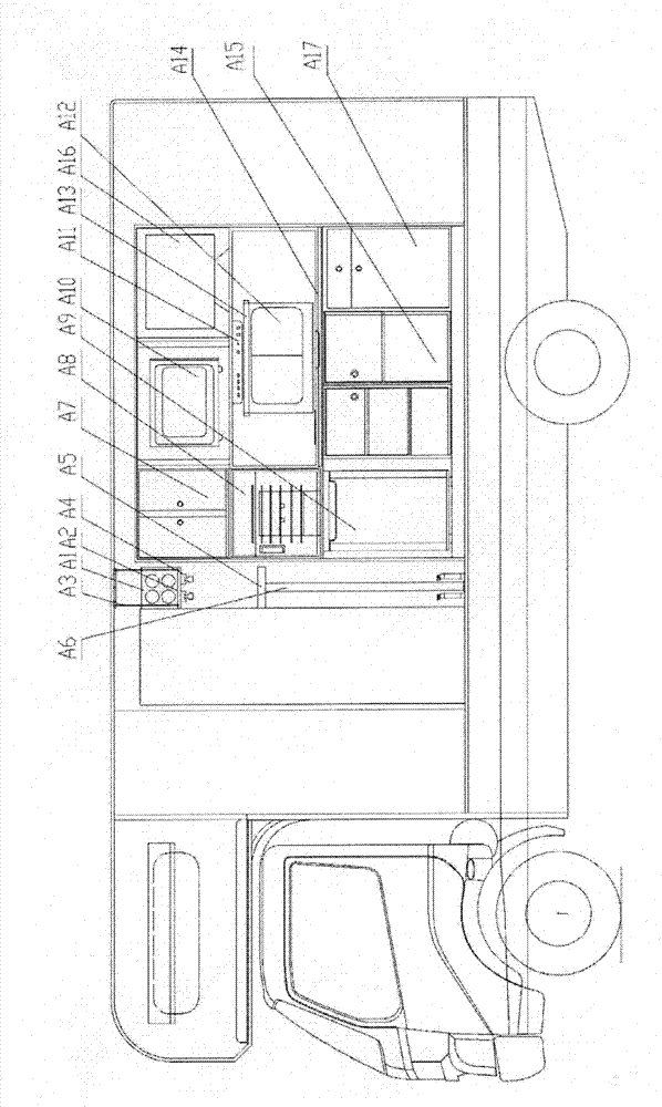 Retractable motor caravan