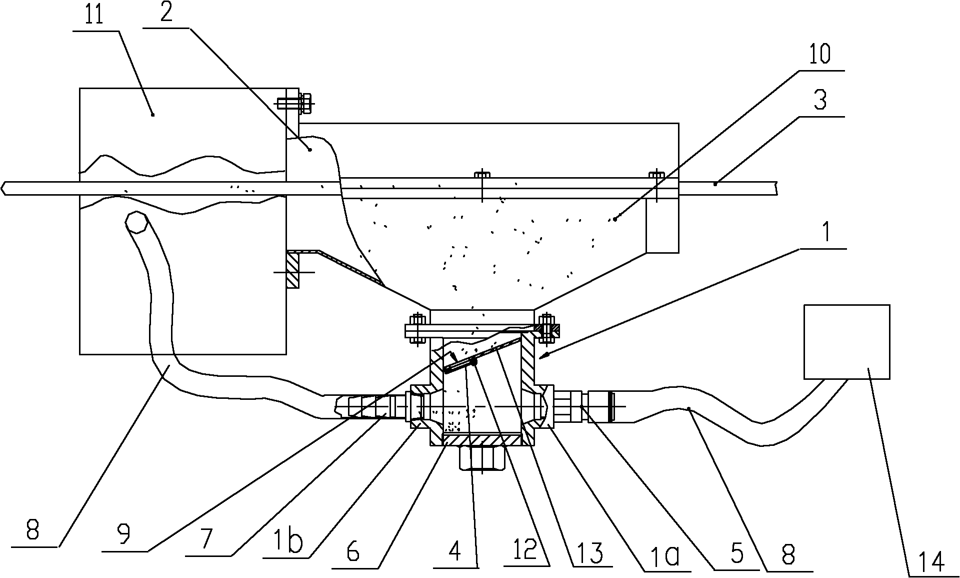 Automatic lubricating powder recovery device