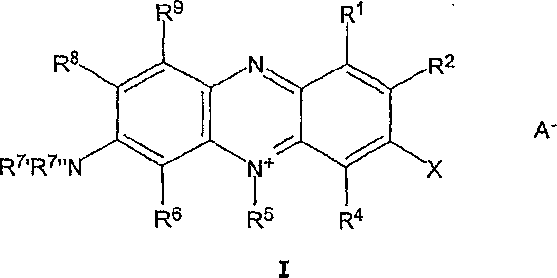 Acidic bath for electrolytically depositing a copper deposit containing halogenated or pseudohalogenated monomeric phenazinium compounds