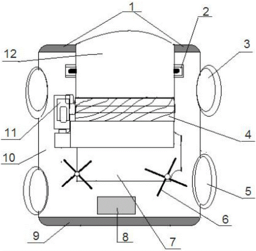 Warehousing robot capable of automatically making tour for inspecting, cleaning and checking inventories