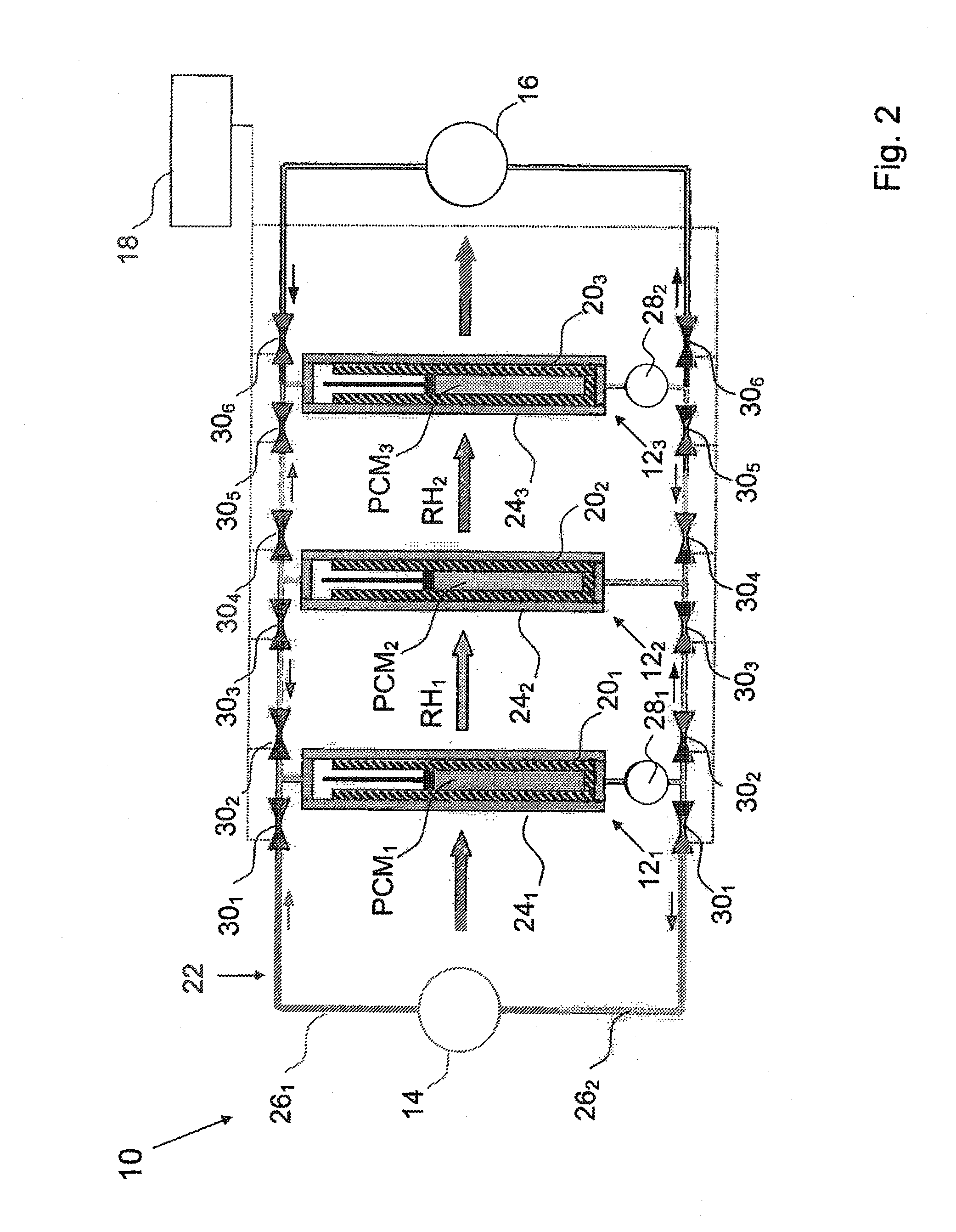 System and method for regenerating heat energy