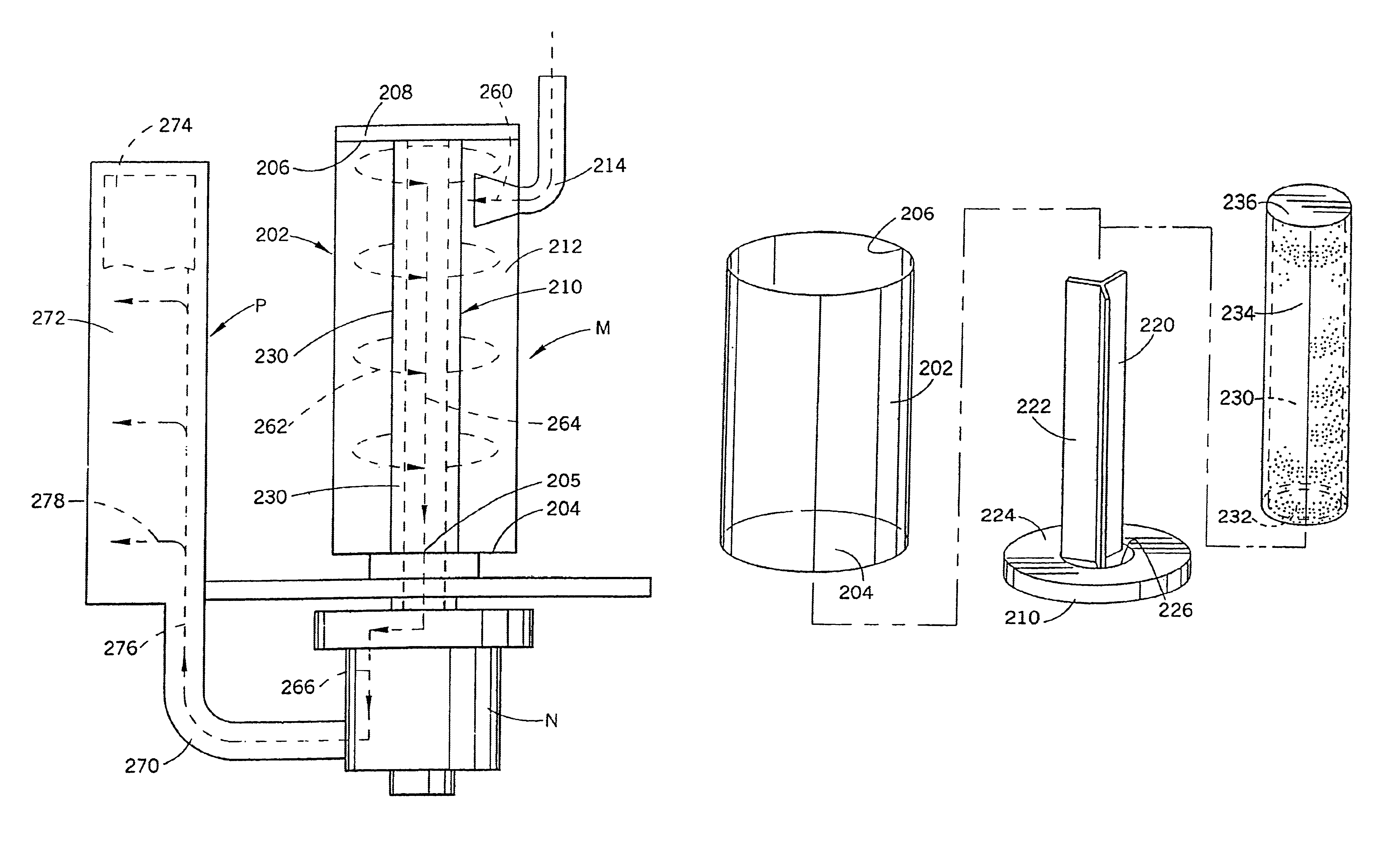 Upright vacuum cleaner with cyclonic air flow