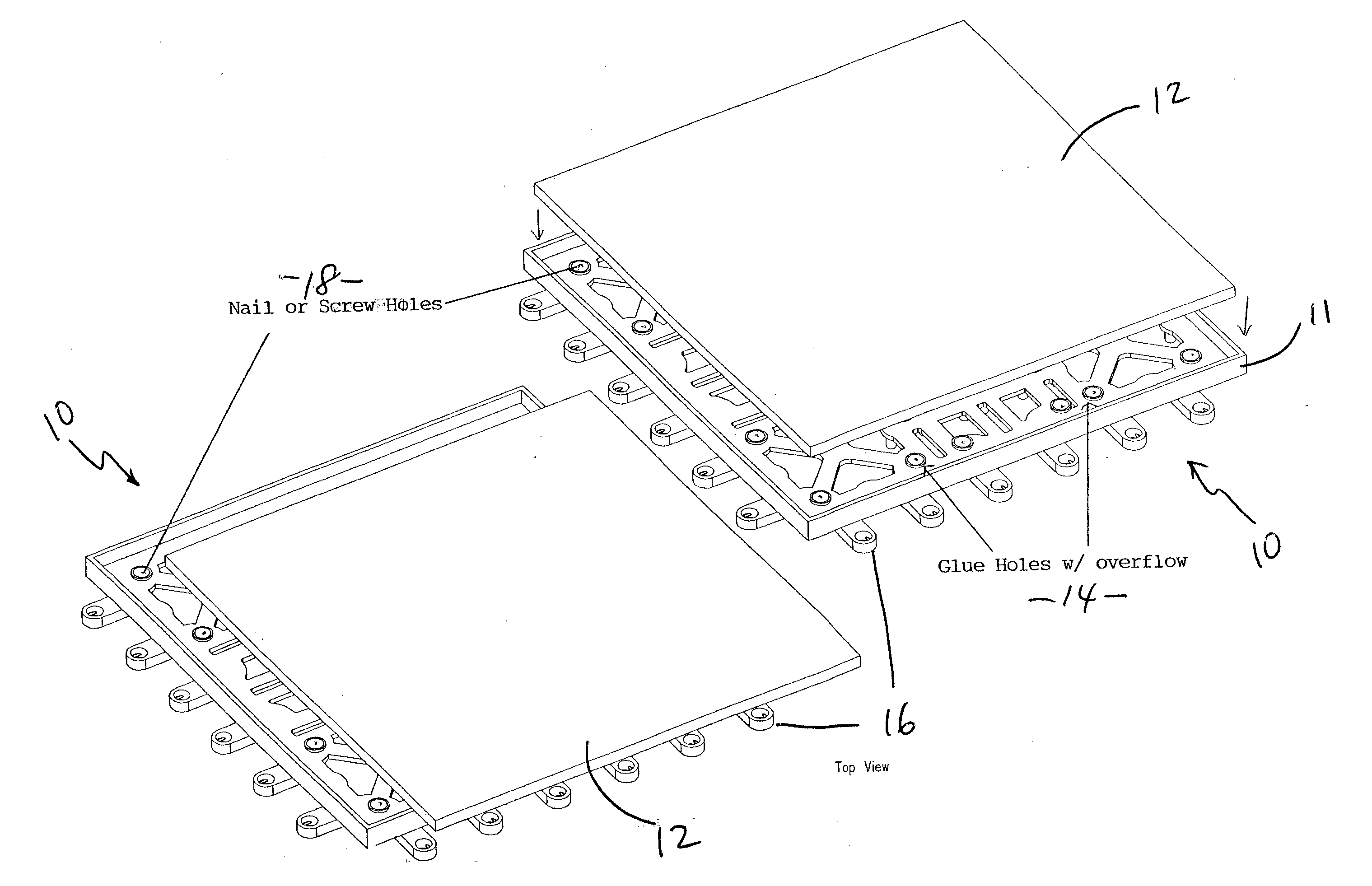 Interlocking Frame System for Floor and Wall Structures