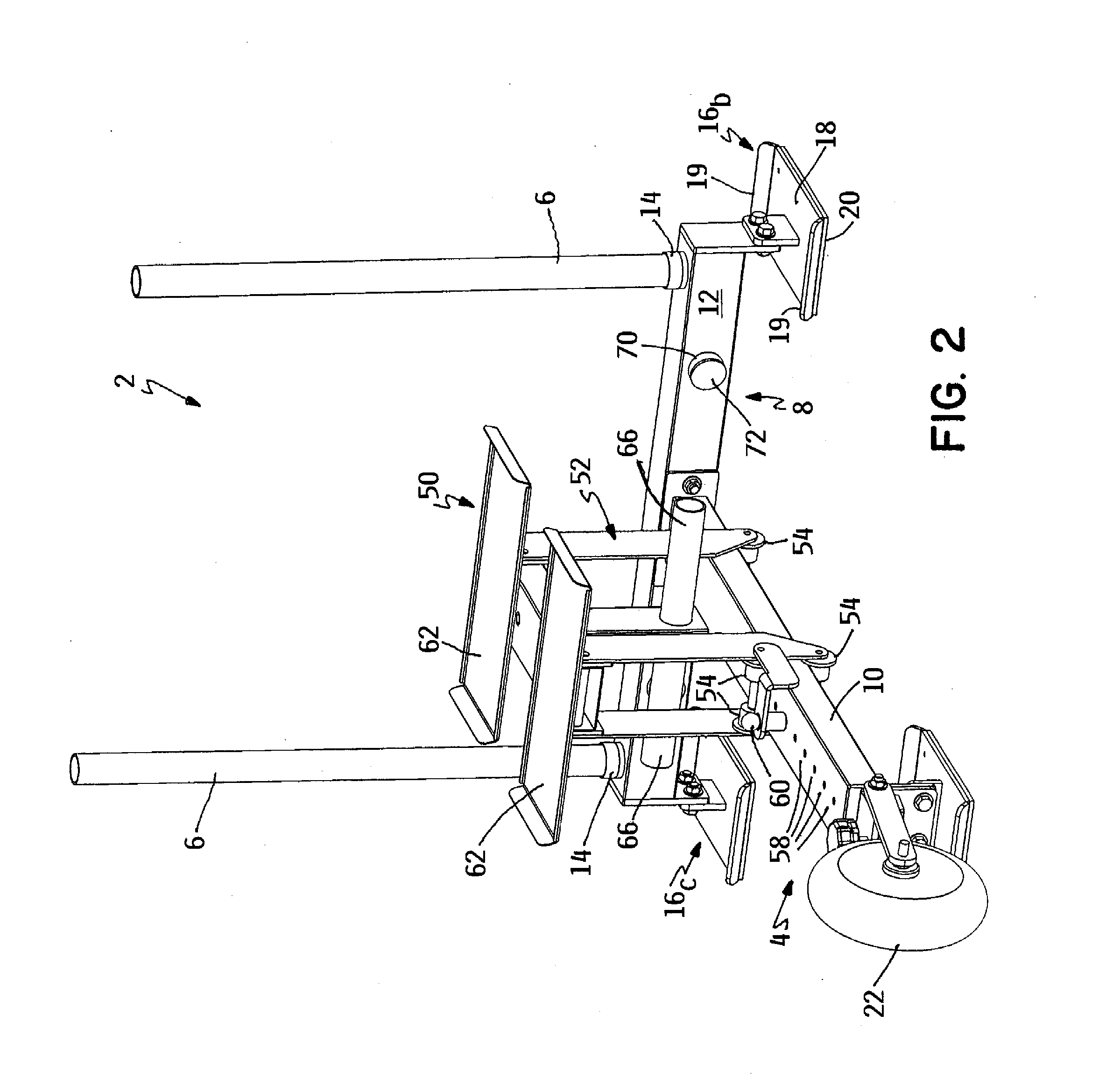 Exercise device having sled or wheelbarrow configuration