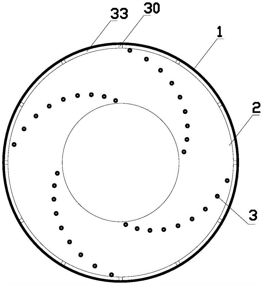 A large-scale external drive overall horizontal rotary continuous biogas dry fermentation device and method