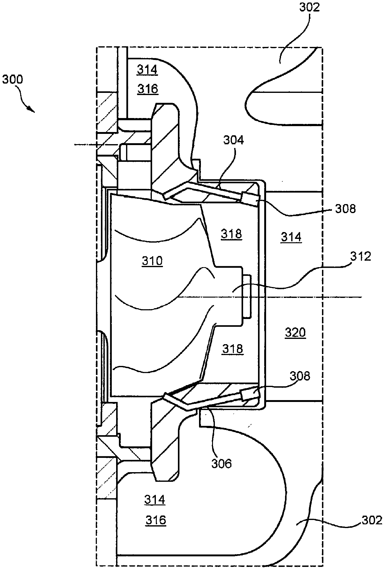 internal combustion engine with turbine