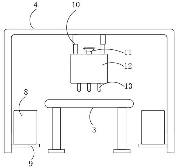 Colored stone metal tile producing device