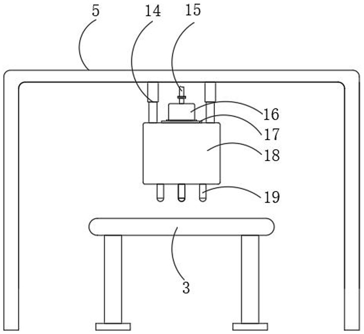 Colored stone metal tile producing device