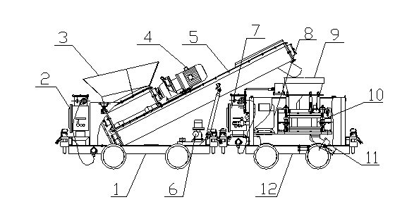 Wet-type concrete spray unit