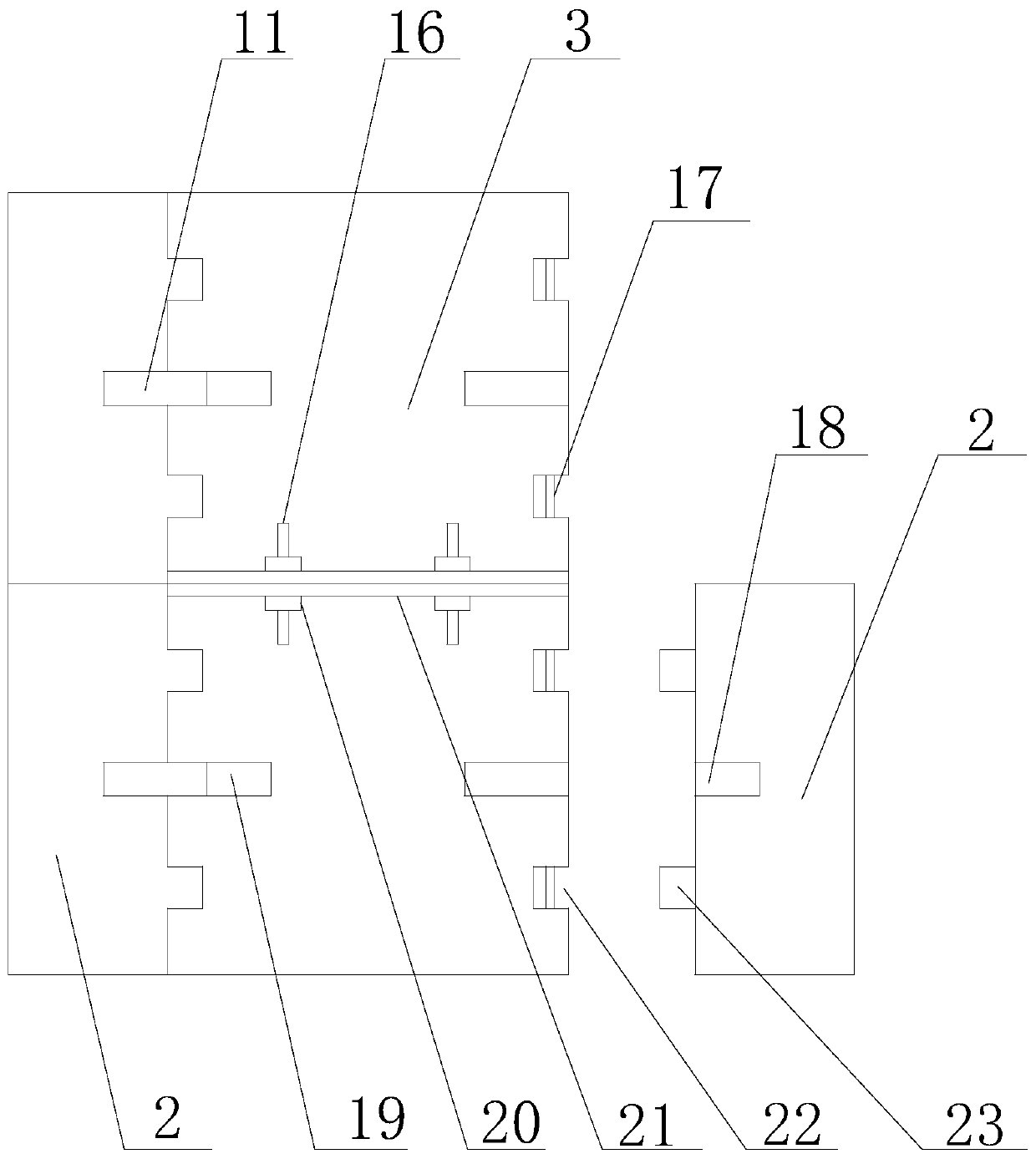 Using method of building template in construction