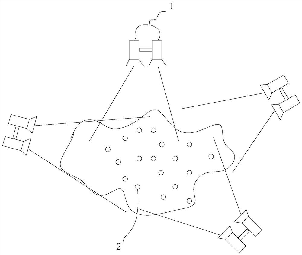 Mark point multi-angle scanning method, system and device