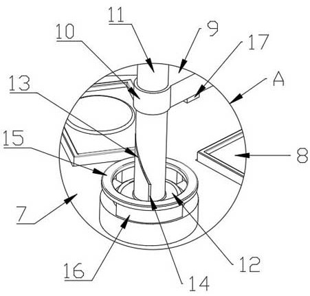 A compression molding device for the production of plastic products