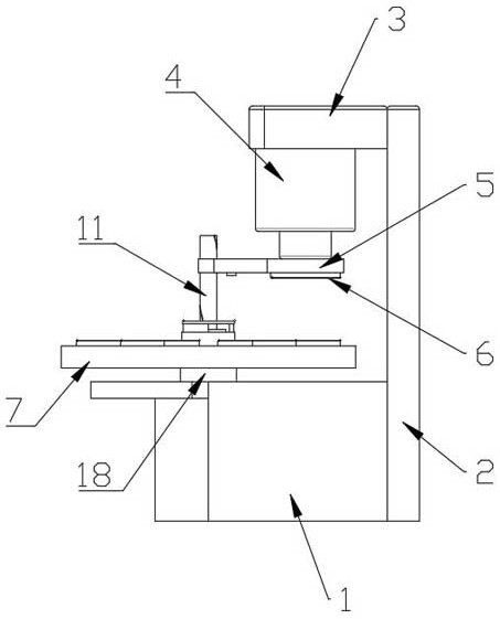 A compression molding device for the production of plastic products