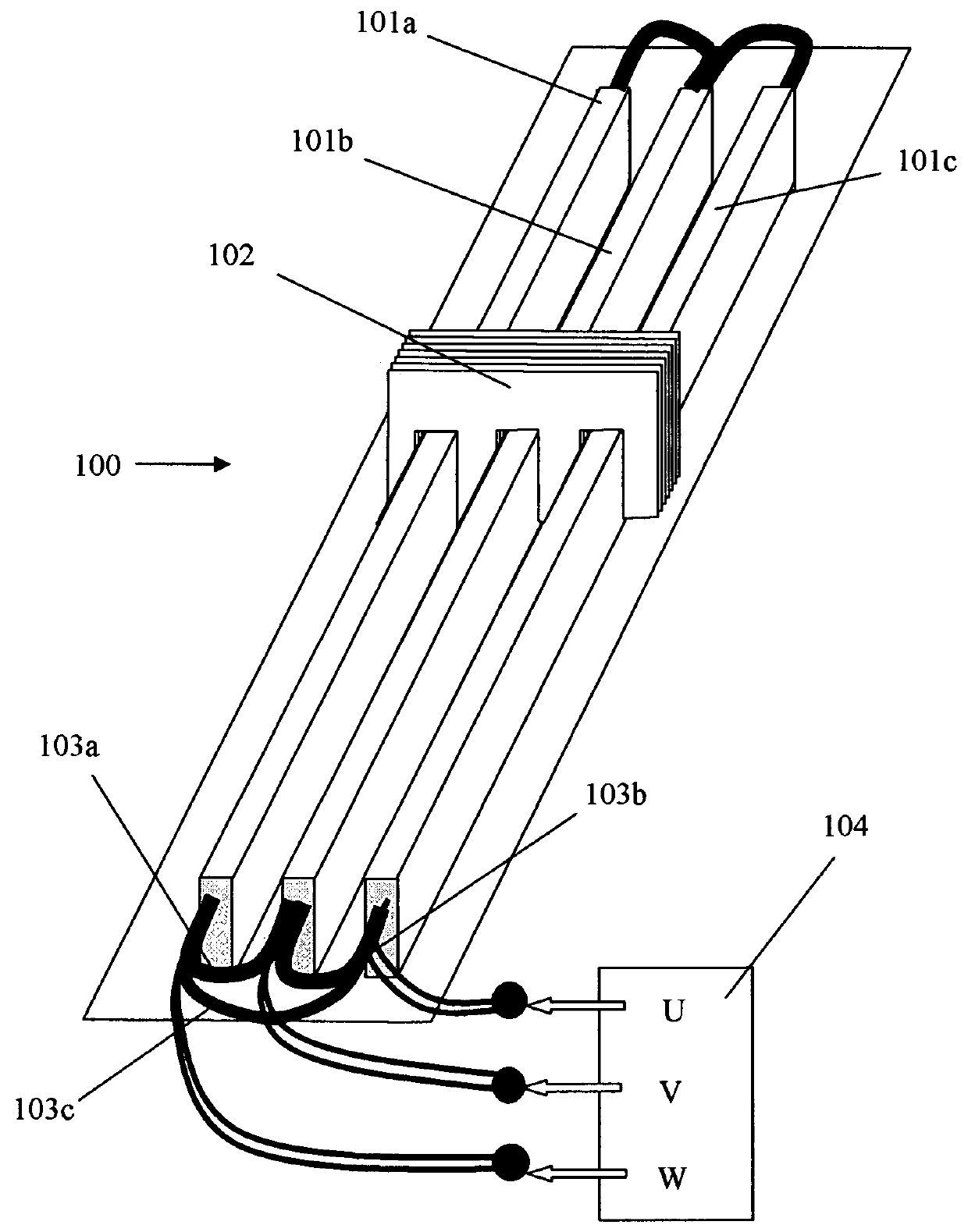 Transverse flux electrical motor