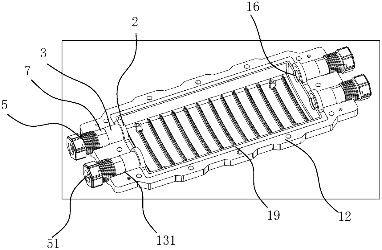 Stepped sealing structure of optical cable connector box