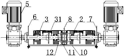 Double channel chain plate screw conveying device