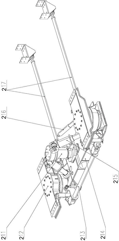 Suspension type monorail train bogie