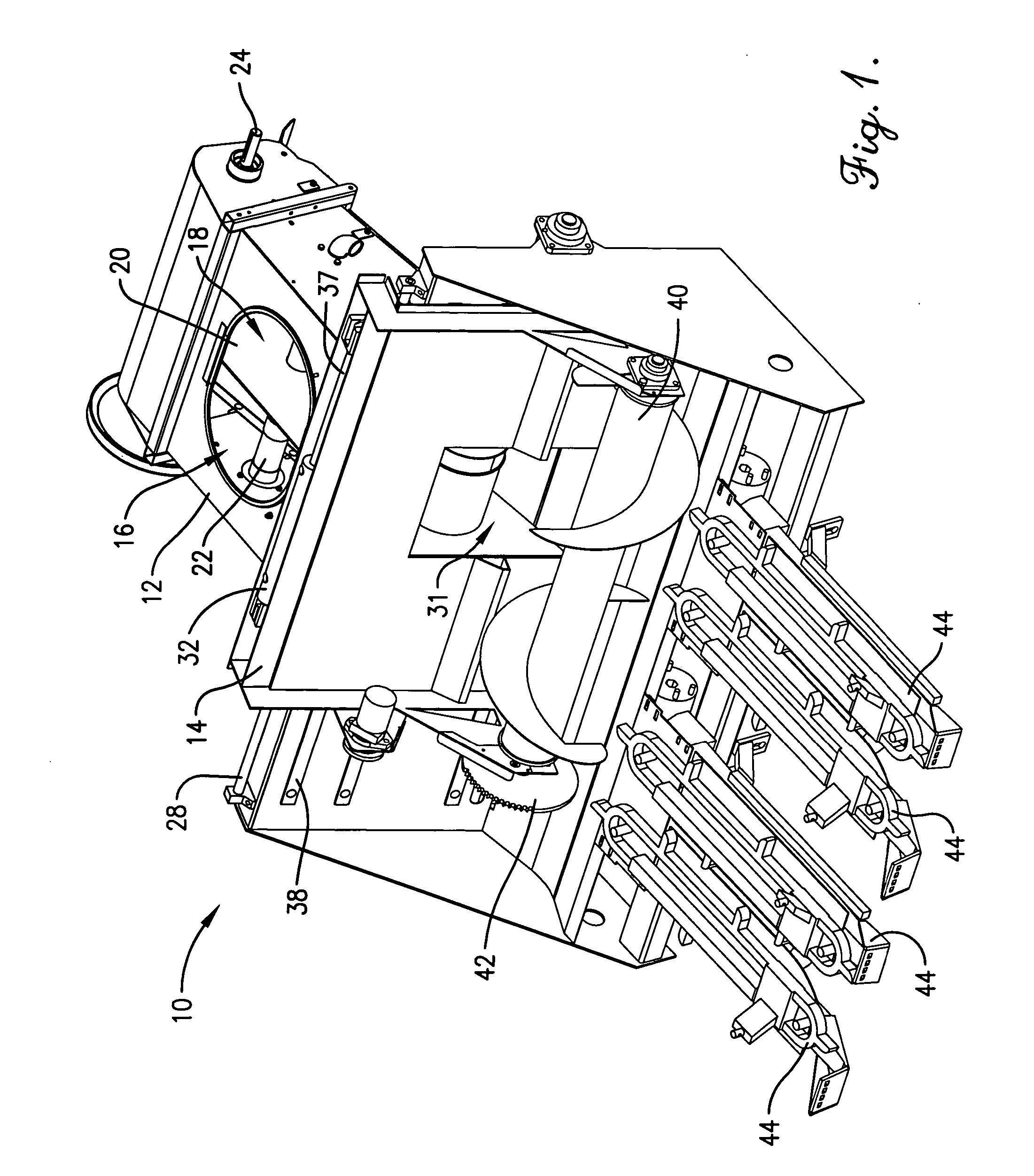 Shuttle auger for continuous harvesting of multi-crop research plots