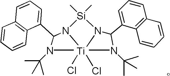 Bridged diamidino titanium metal catalyst, and preparation method and application thereof