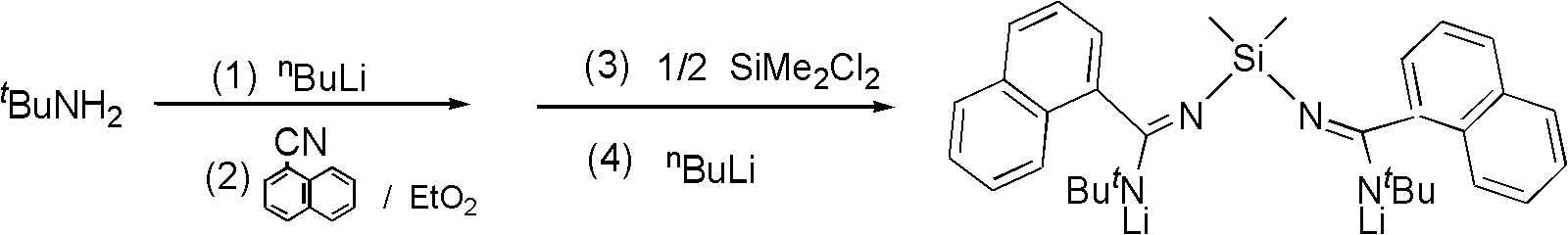 Bridged diamidino titanium metal catalyst, and preparation method and application thereof