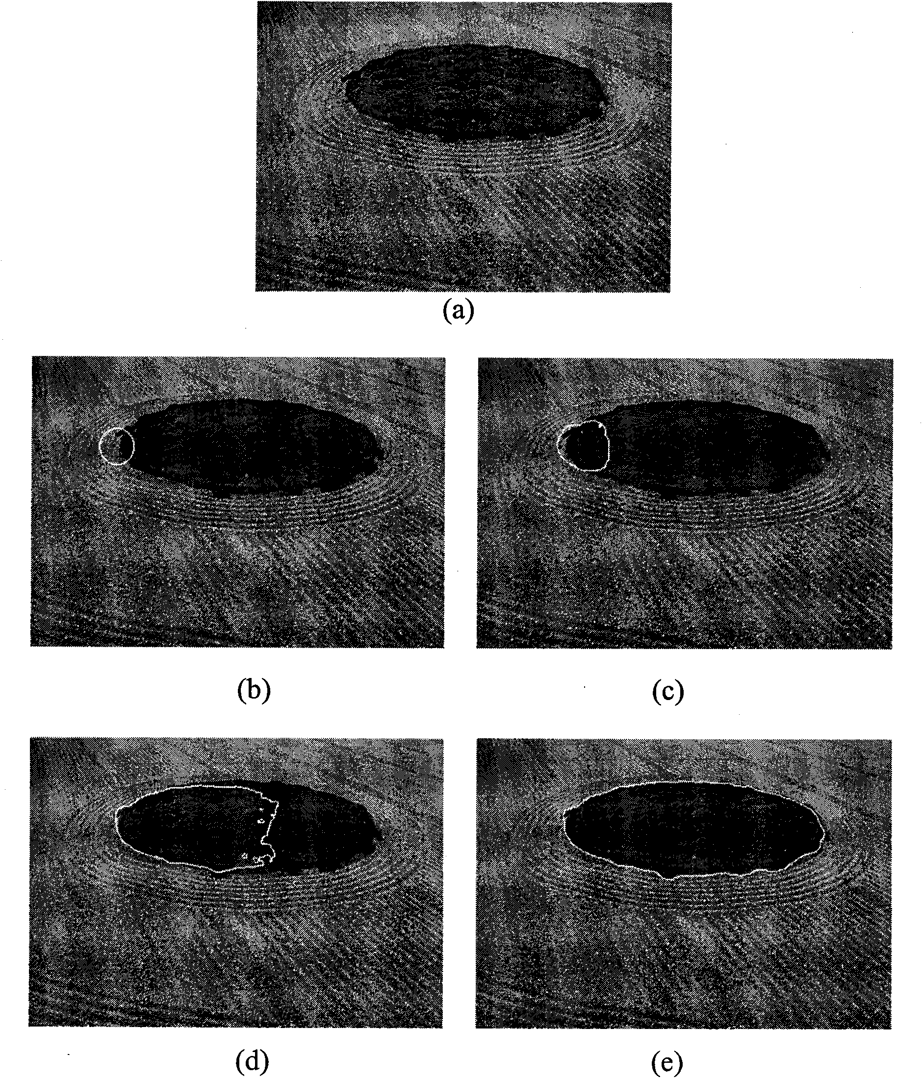 Method for dividing level set image based on characteristics of neighborhood probability density function