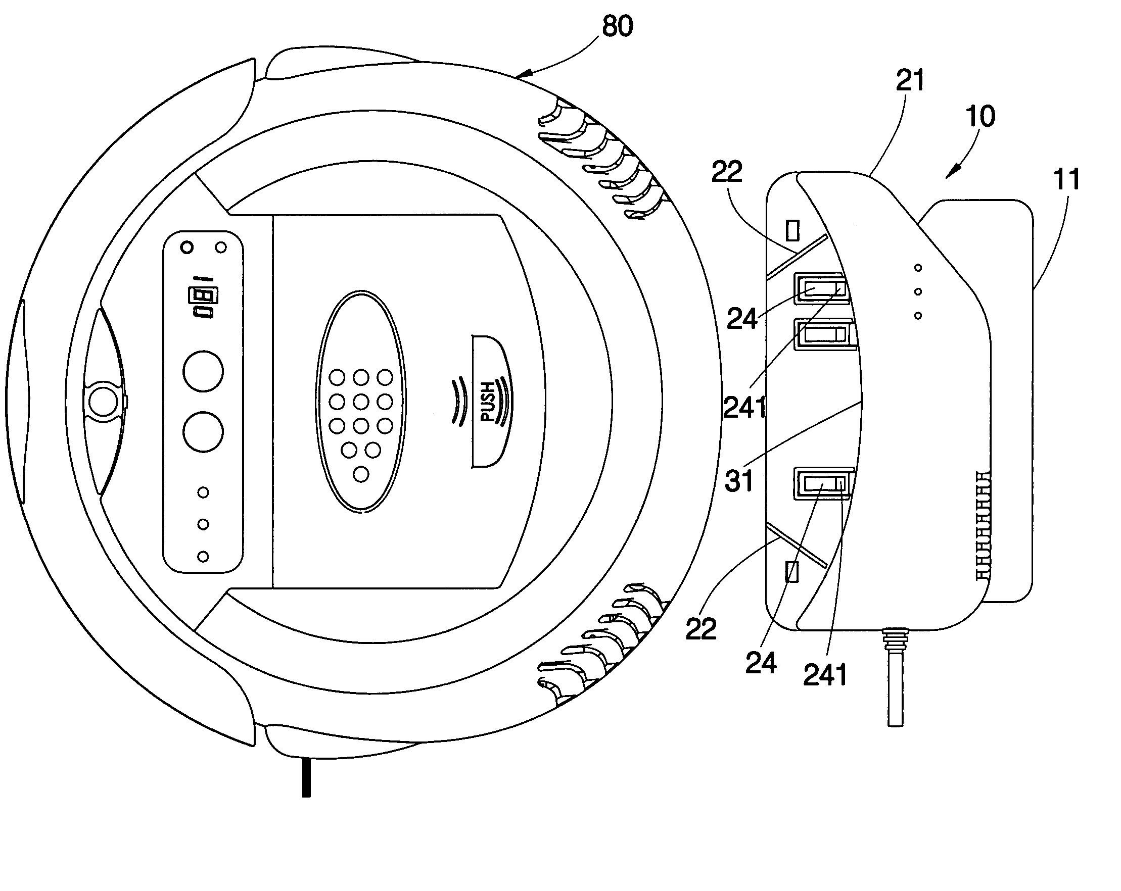 Automatic charging station for autonomous mobile machine