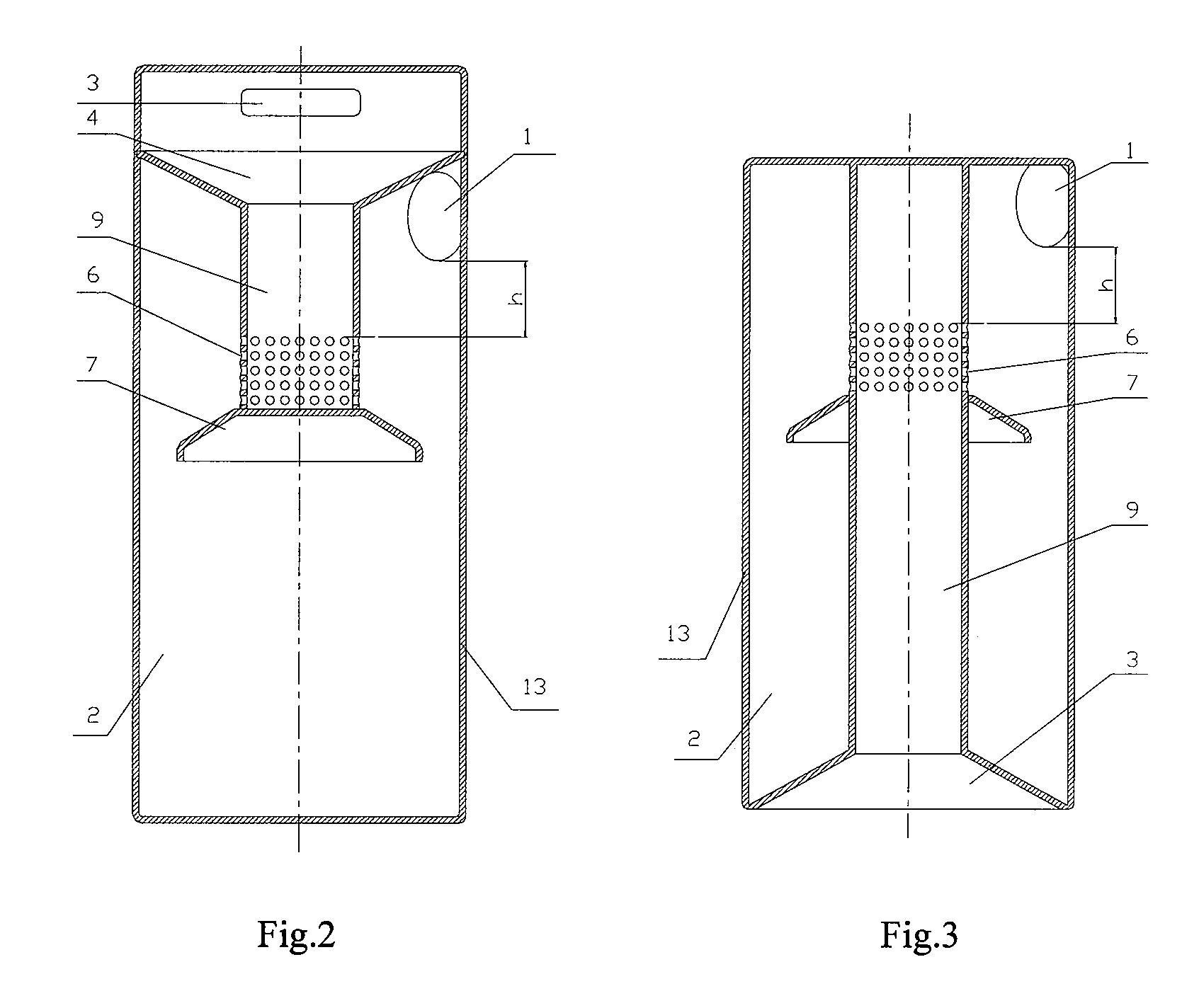 Dust collector cup of fall centrifugal separation type