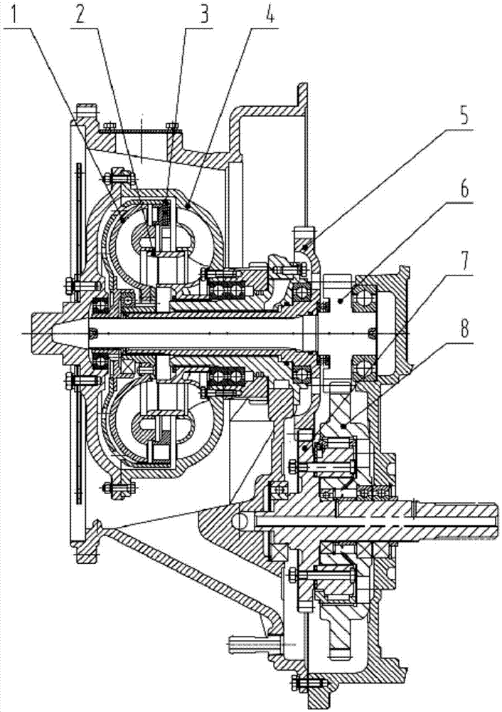 Twin-turbine hydraulic torque converter