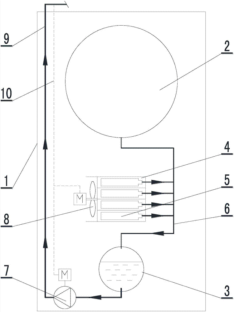 Deep sea suspended seawater desalination system without breather pipe