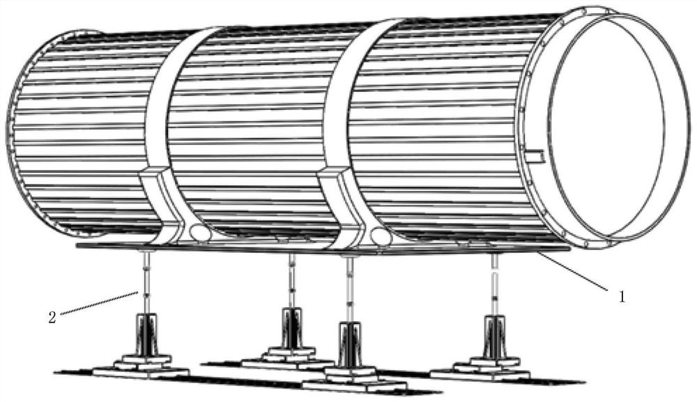 A cabin assembly platform and cabin assembly method